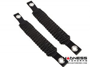 Jeep Wrangler JK Para cord A-Pillar Grab Handles - Black 